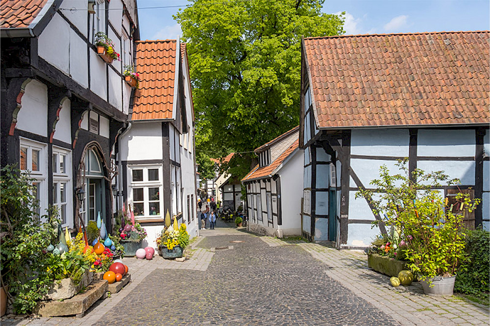 Bild zeigt die Altstadt von Tecklenburg.